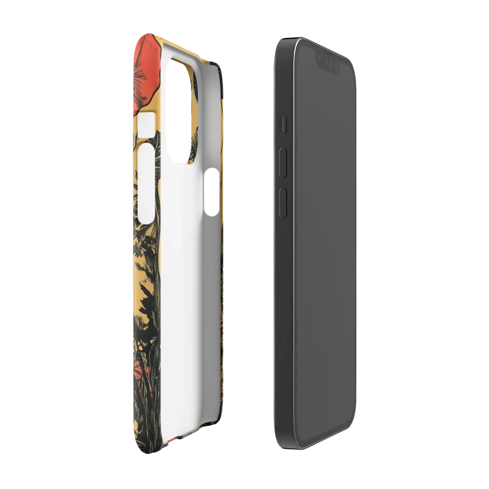 Floral Majesty: The Elephant's Sanctuary | Phone Case |  13 Pro | Snap Case | Glossy