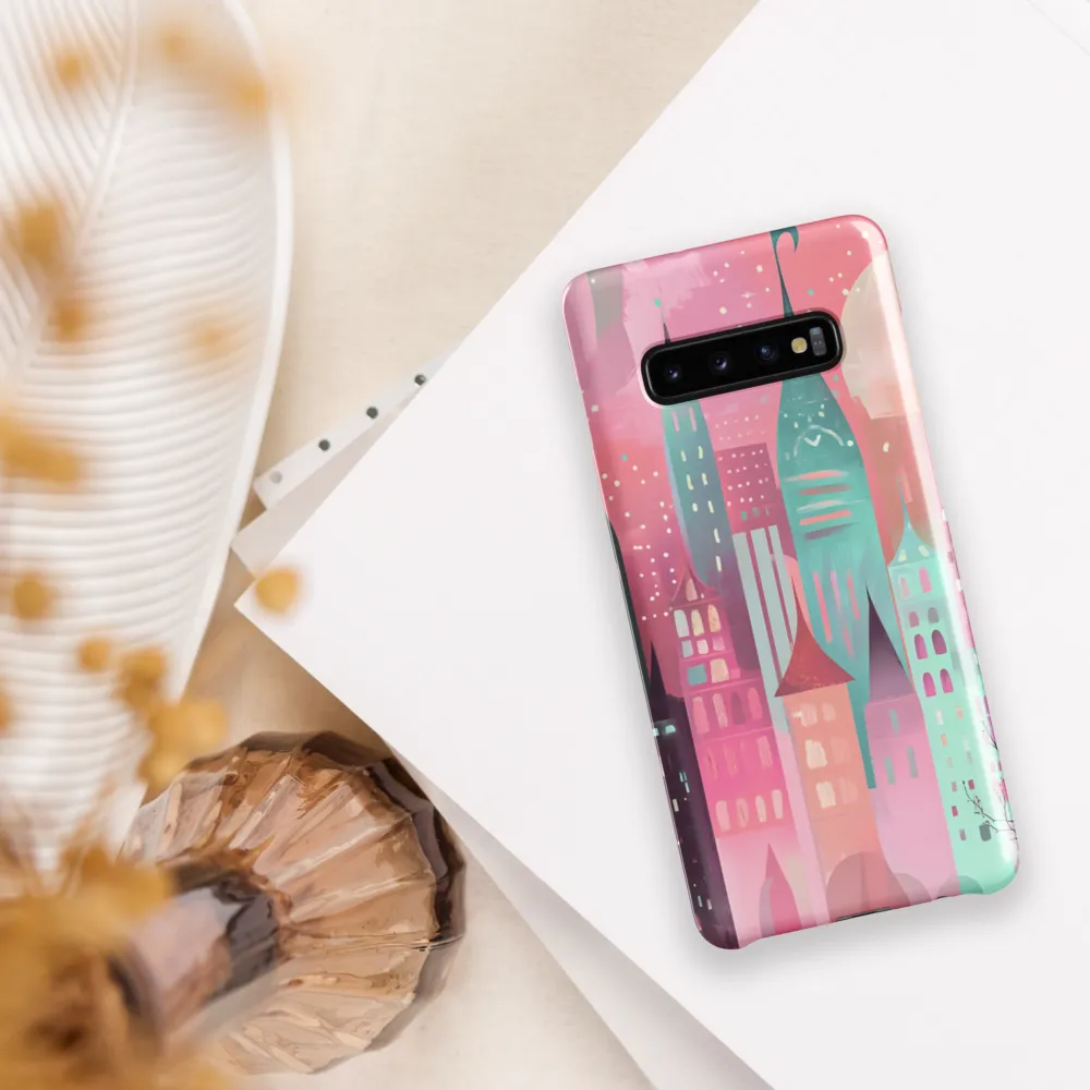 Whimsical City at Dusk | Phone Case |  S10 Plus | Snap Case | Glossy