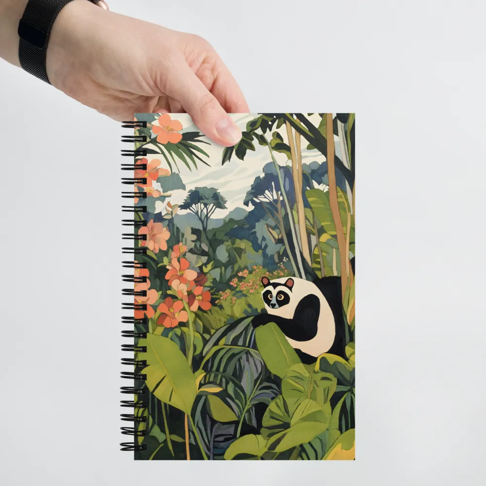 Panda in Paradise | Spiral Notebook