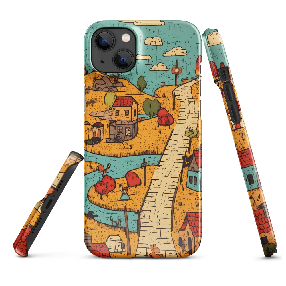 Whimsical Village Landscape