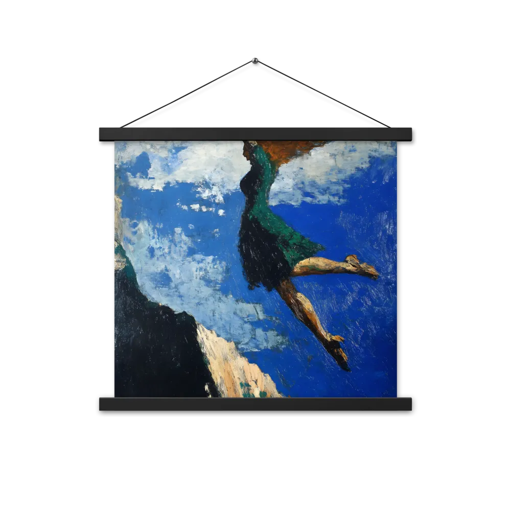 Boundless Ascent | Poster With Black Wood Hanger | 18″×18″