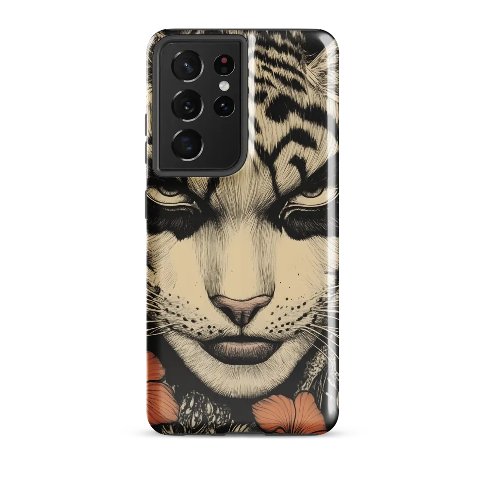Feline Majesty: The Human-Leopard Connection | Phone Case |  S21 Ultra | Tough Case | Glossy