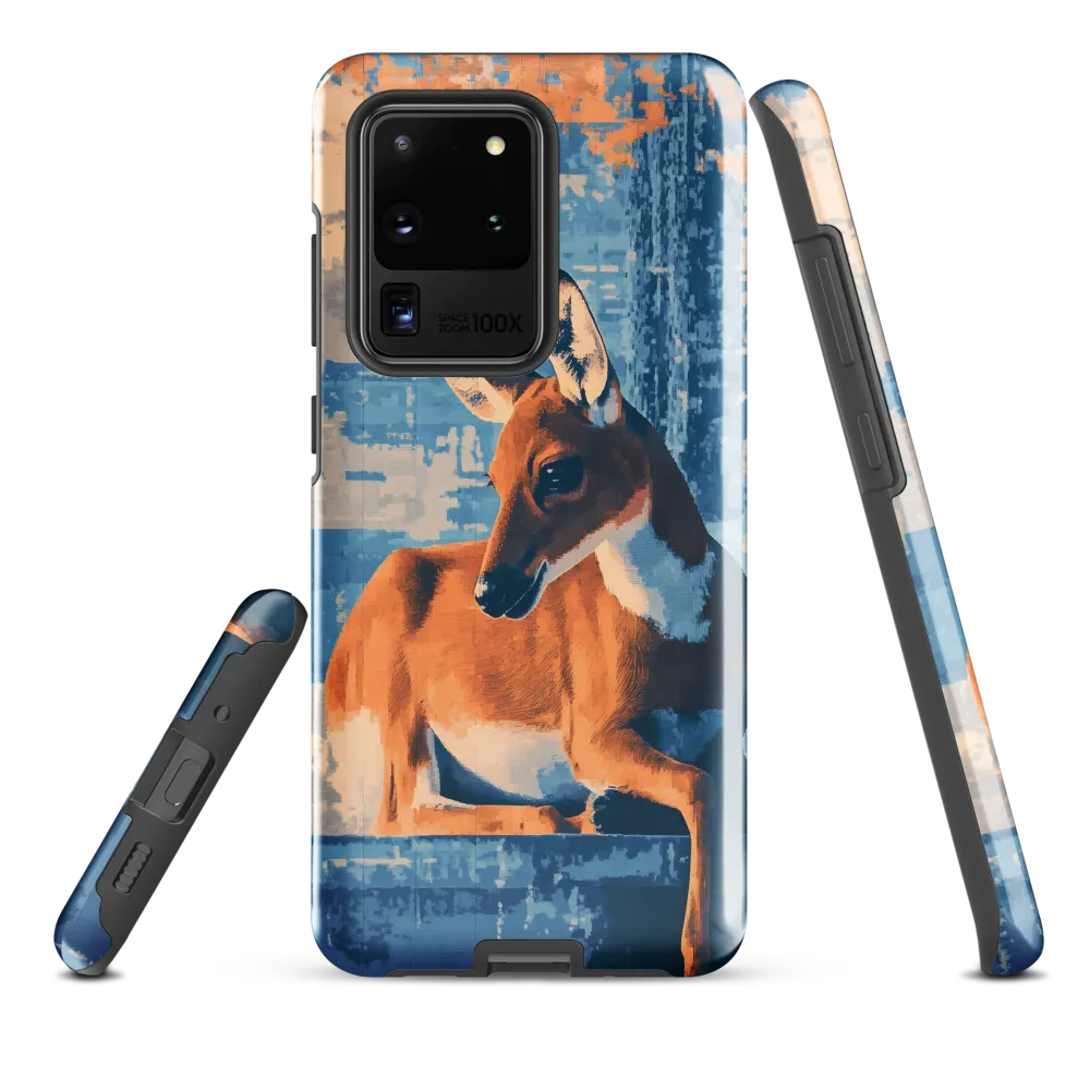 Serenity in Color: The Reclining Deer | Phone Case |  S20 Ultra | Tough Case | Glossy