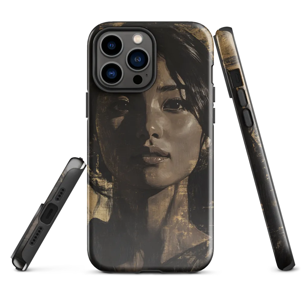 Golden Gaze: A Contemporary Portrait