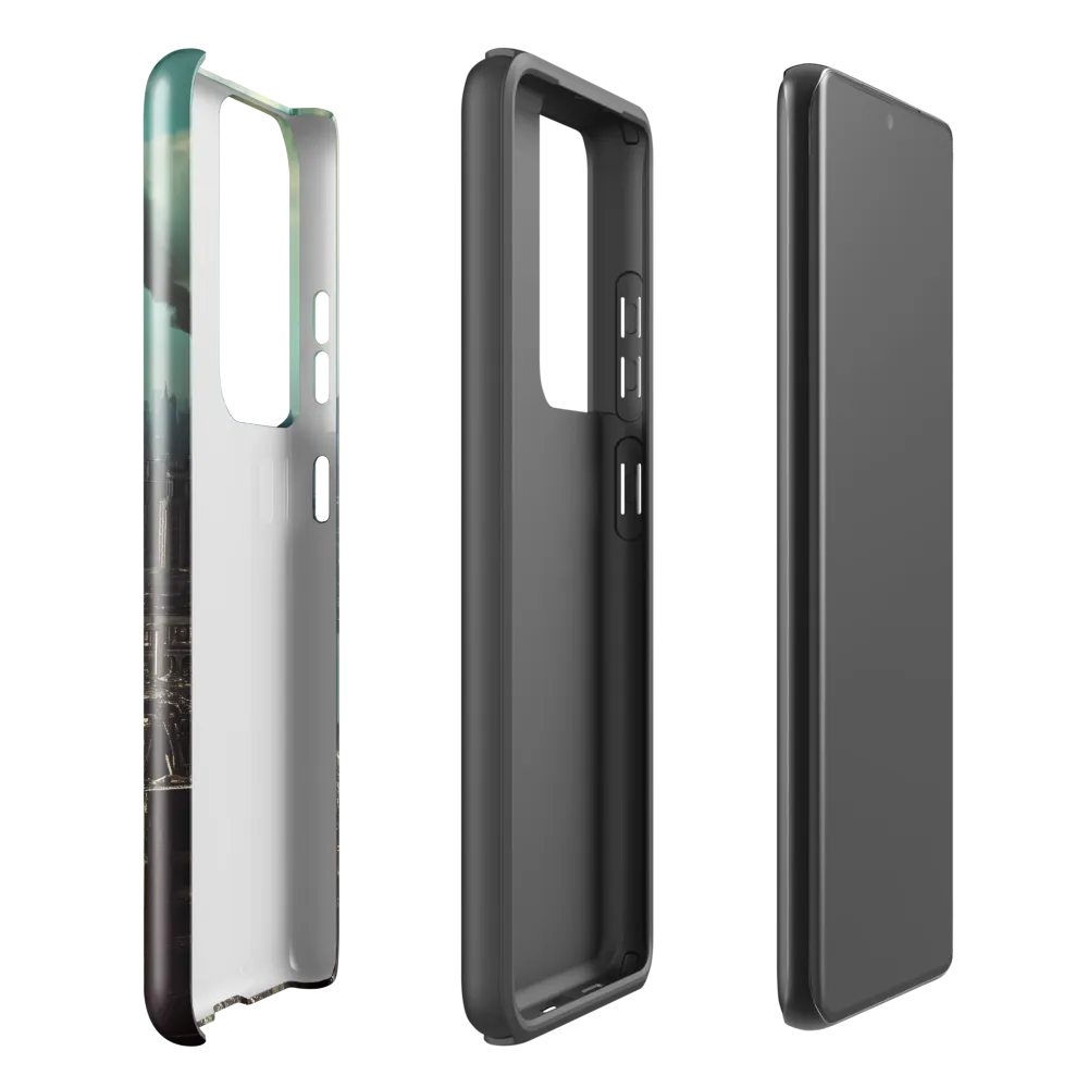 Urban Ruins: A Futuristic Reflection | Phone Case |  S21 Ultra | Tough Case | Glossy