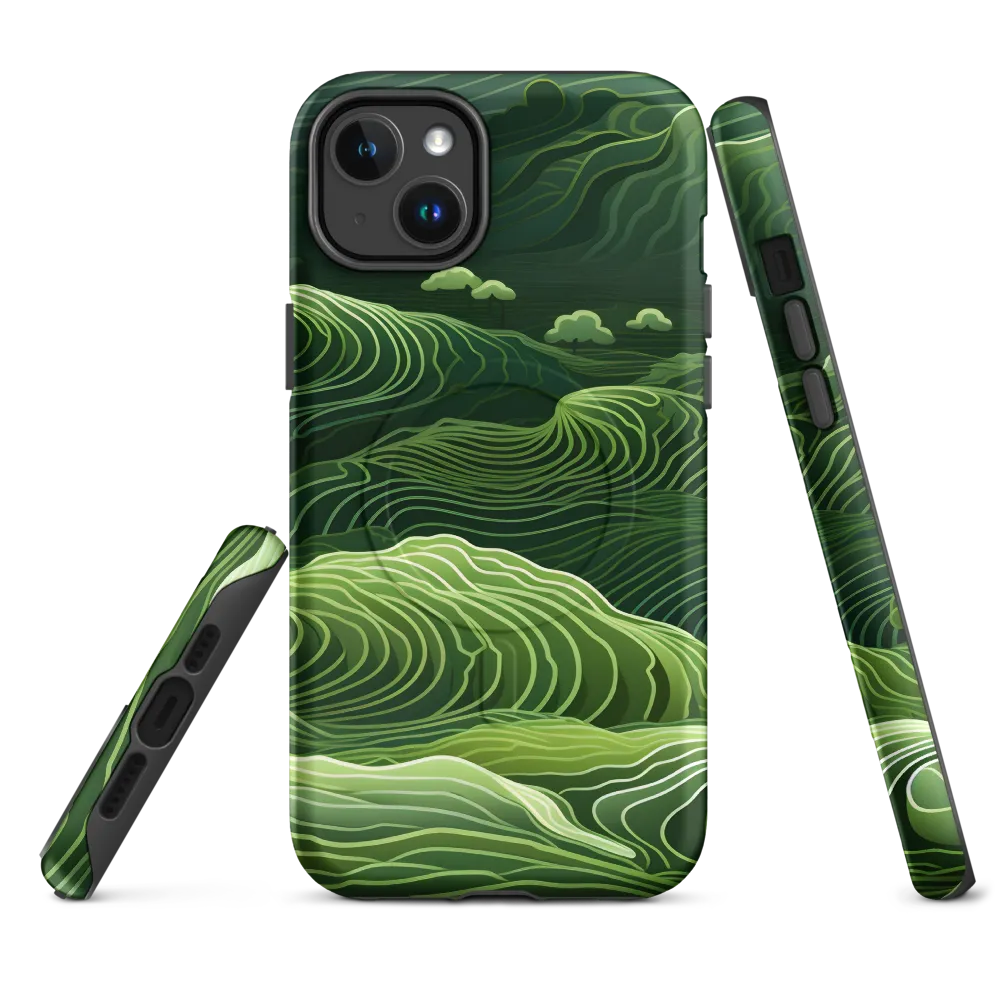 Whispers of Green Hills | Phone Case |  14 Plus | MagSafe® Tough Case | Matte