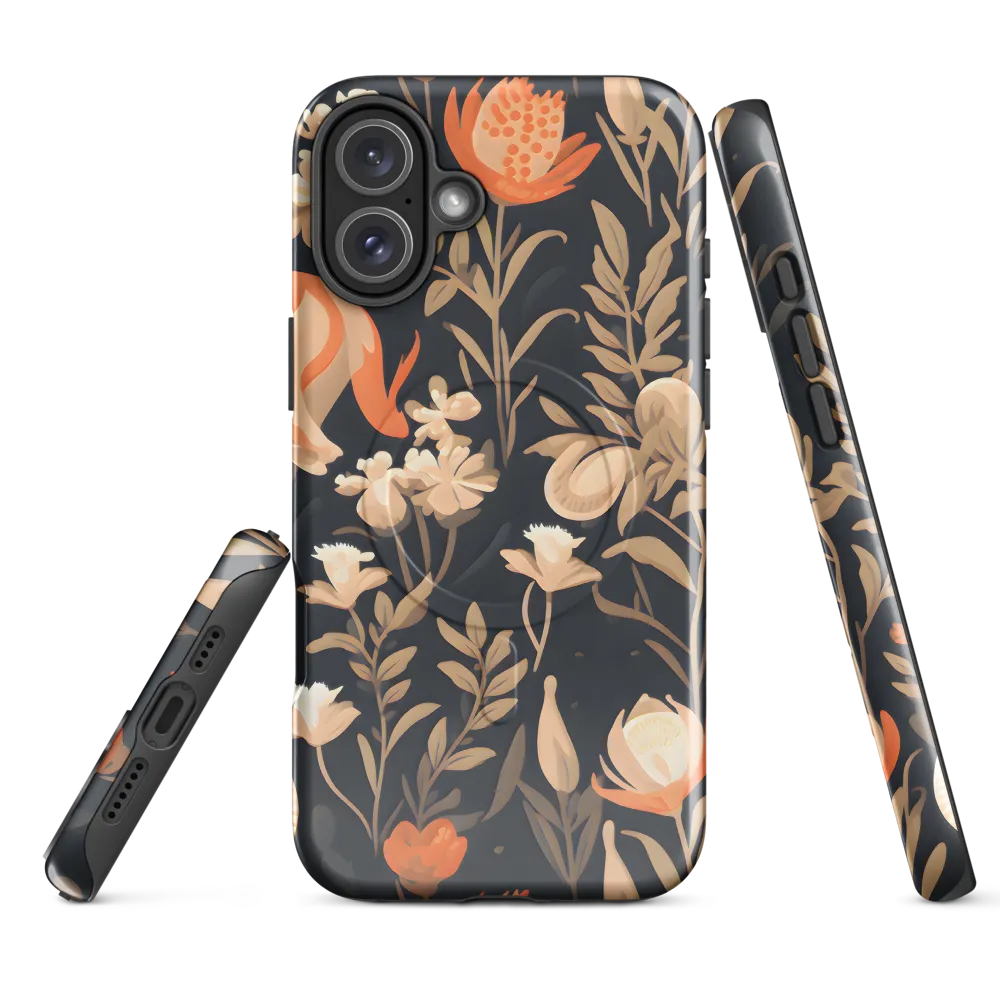 Floral Harmony: A Dance in the Dark