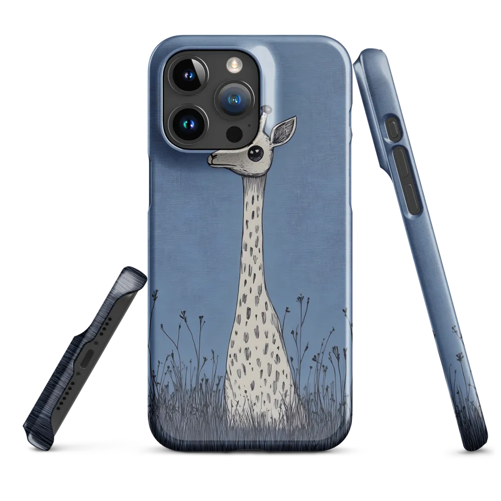 Whimsical Giraffe in Blue