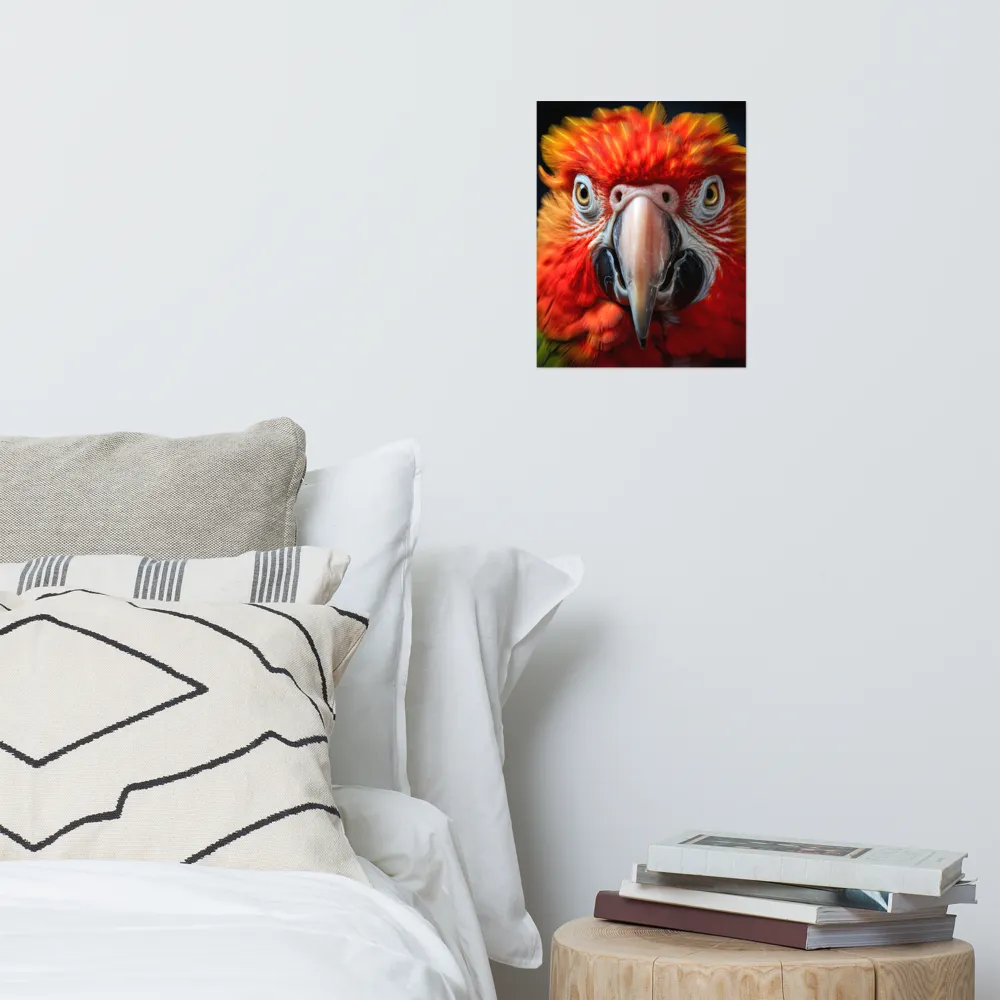 The Fiery Gaze of the Parrot