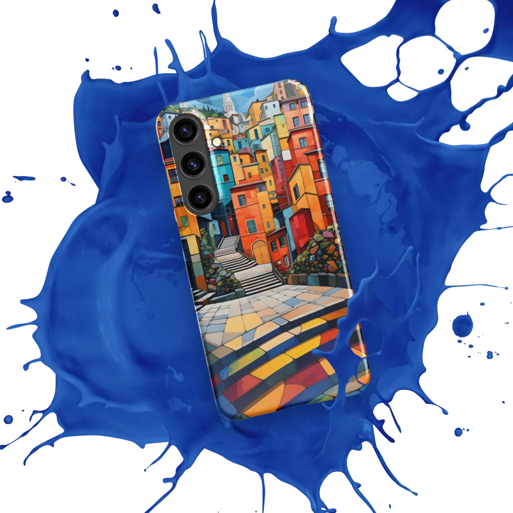 Vibrant Village: A Cubist Journey