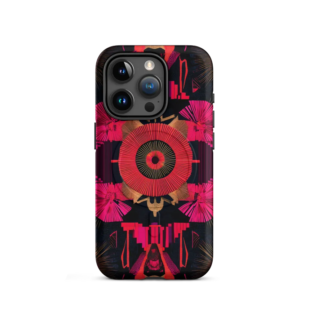 Dynamic Geometric Symphony | Phone Case |  15 Pro | MagSafe® Tough Case | Matte