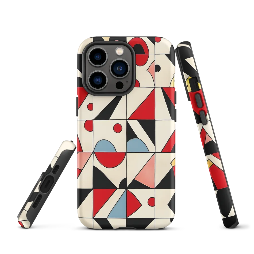 Dynamic Geometric Harmony | Phone Case |  13 Pro | Tough Case | Matte