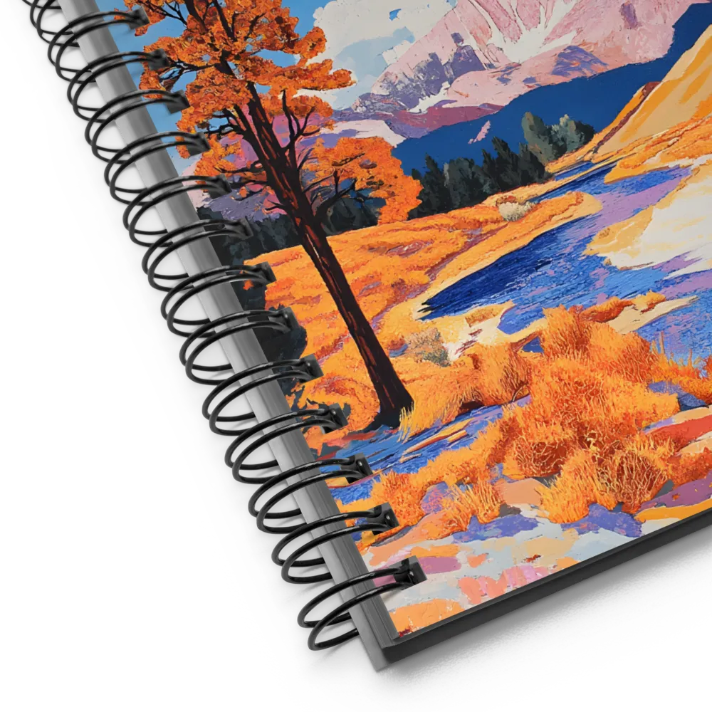 Autumn Serenity: A Vibrant Landscape | Spiral Notebook