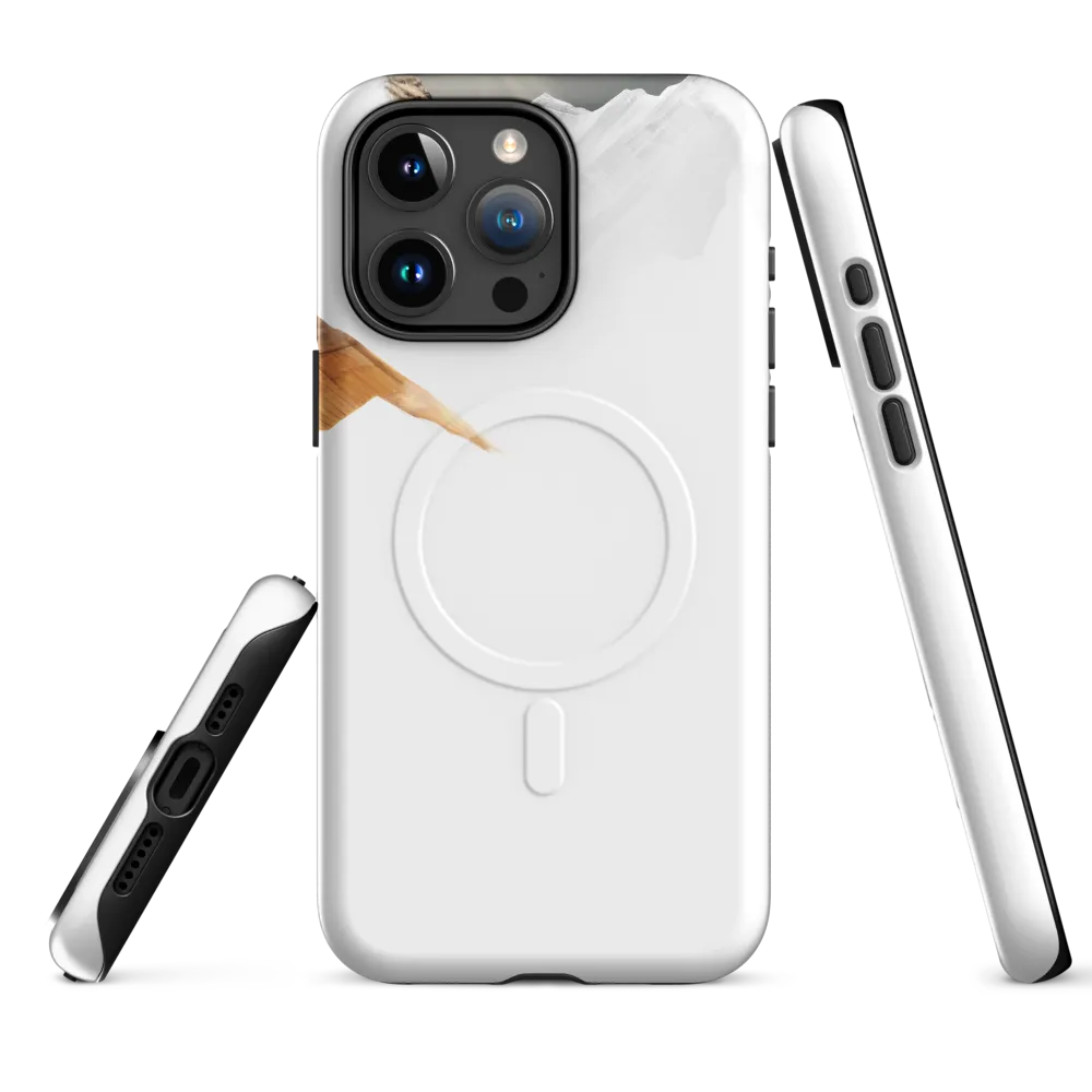 Ethereal Peaks: A Dance of Light and Shadow | Phone Case |  15 Pro Max | MagSafe® Tough Case | Glossy