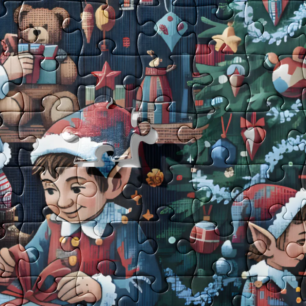 Elves' Toy Workshop 
 Jigsaw Puzzle