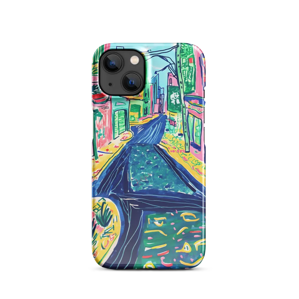 Dreamy Street in Vibrant Hues