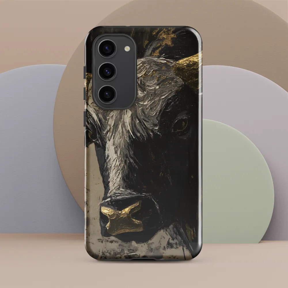 Majestic Bull: The Power in Black and Gold