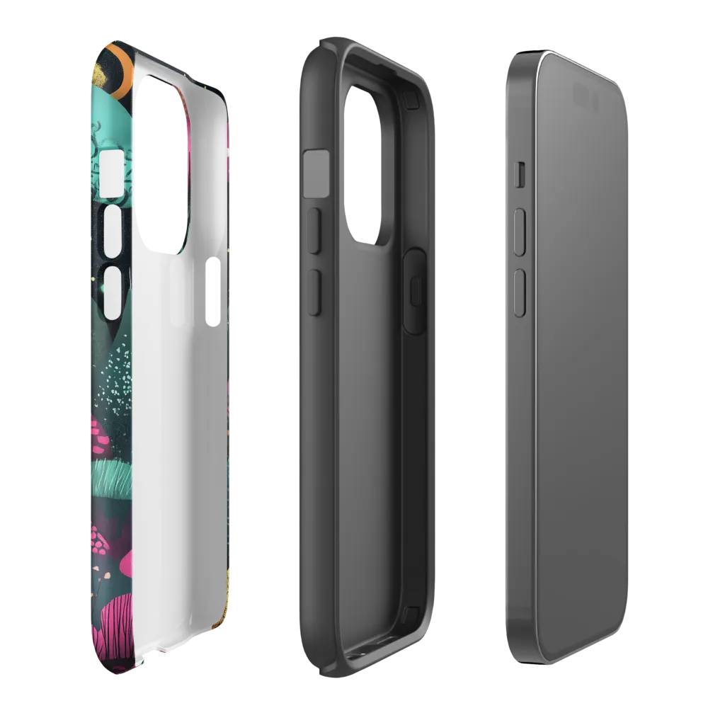 Whimsical Journey through Colorful Lands | Phone Case |  14 Pro | Tough Case | Matte