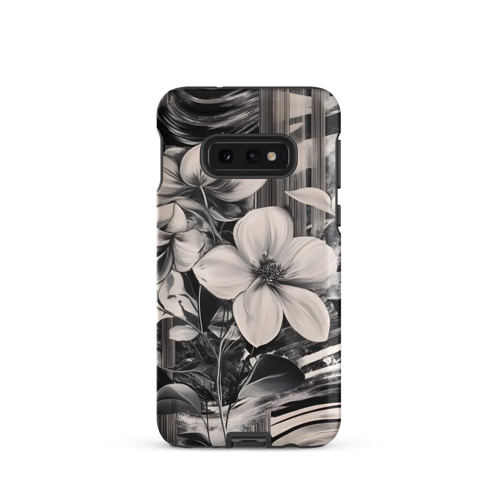 Ethereal Bloom: A Dance of Monochromes