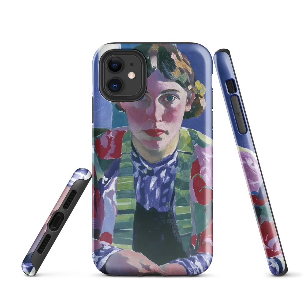 Vibrant Gaze: A Modernist Portrait