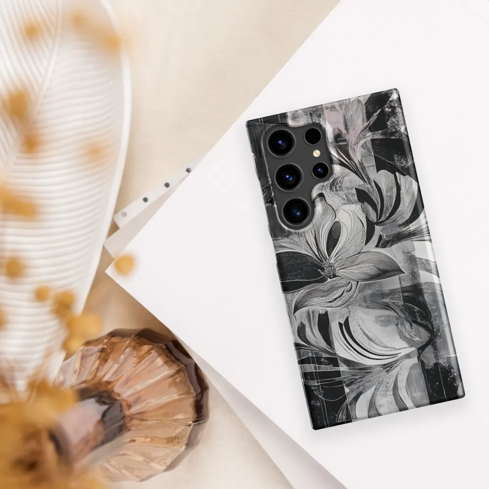 Floral Fusion in Monochrome