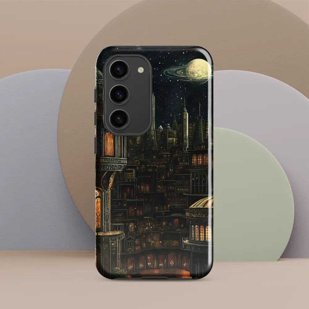 Celestial Enigma: A Surreal Cityscape