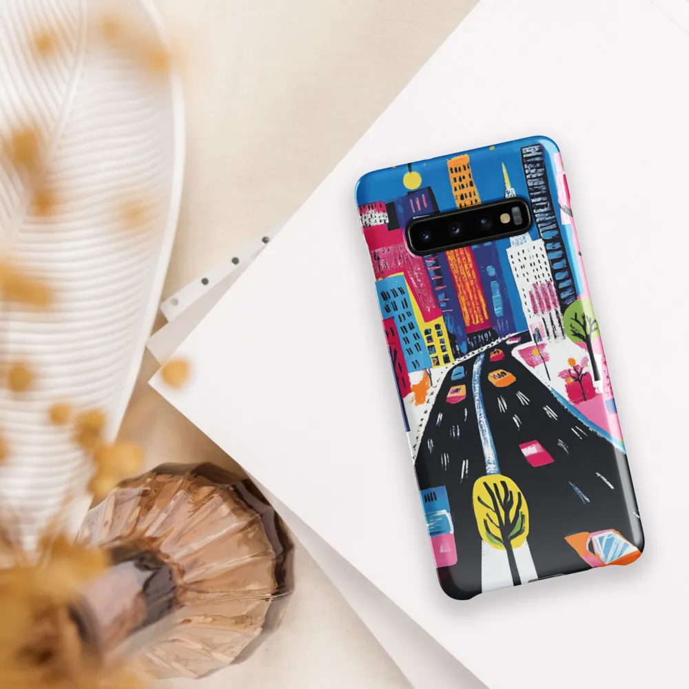 City Dreams in Vibrant Hues | Phone Case |  S10 Plus | Snap Case | Glossy