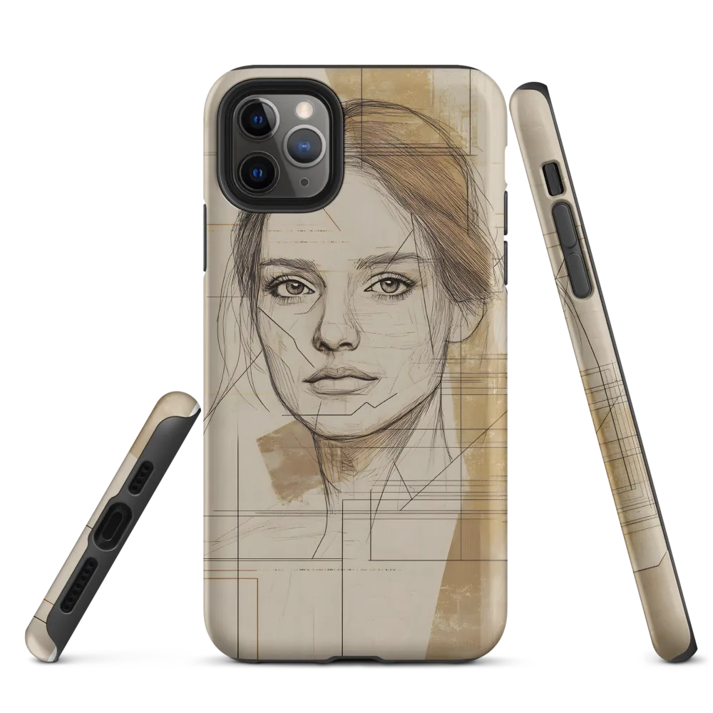 Geometric Elegance: A Modern Portrait