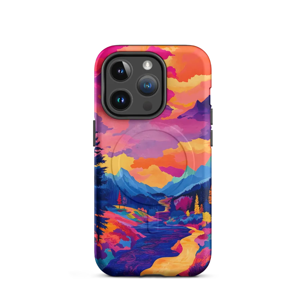 Radiant Serenity: A Surreal Landscape | Phone Case |  14 Pro | MagSafe® Tough Case | Matte