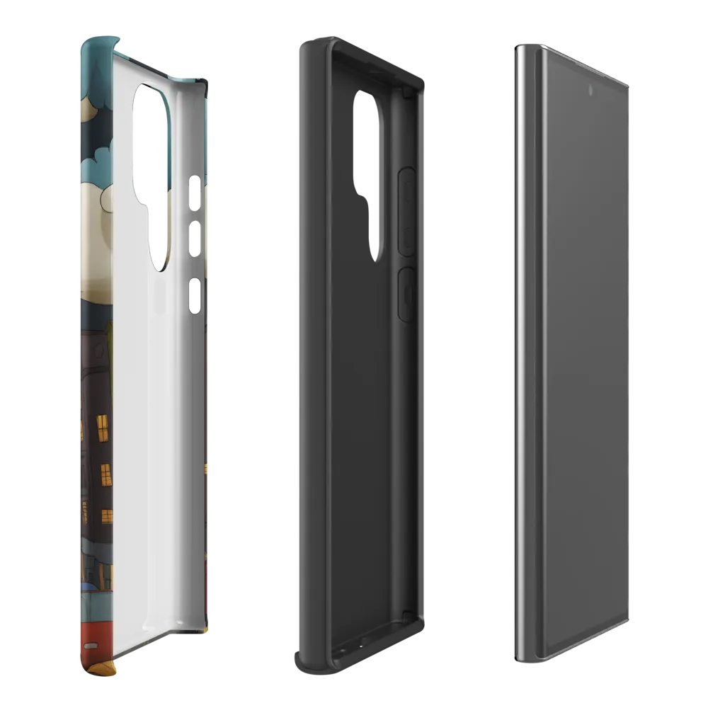 Urban Symphony: A City Awakens at Dusk | Phone Case |  S22 Ultra | Tough Case | Matte