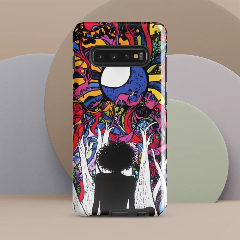 Contemplation in a Kaleidoscopic Realm | Phone Case |  S10 Plus | Tough Case | Glossy