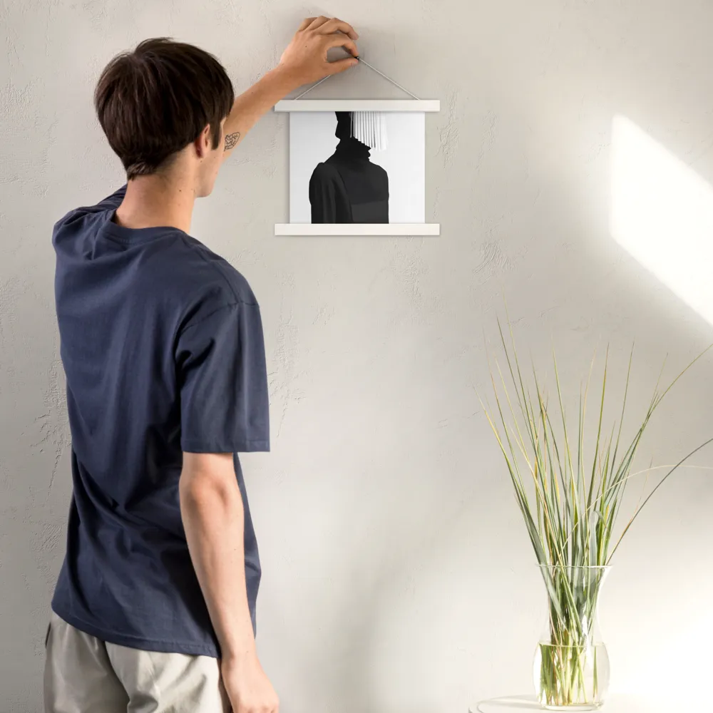 Veil of Mystery | Poster With White Wood Hanger | 10″×10″