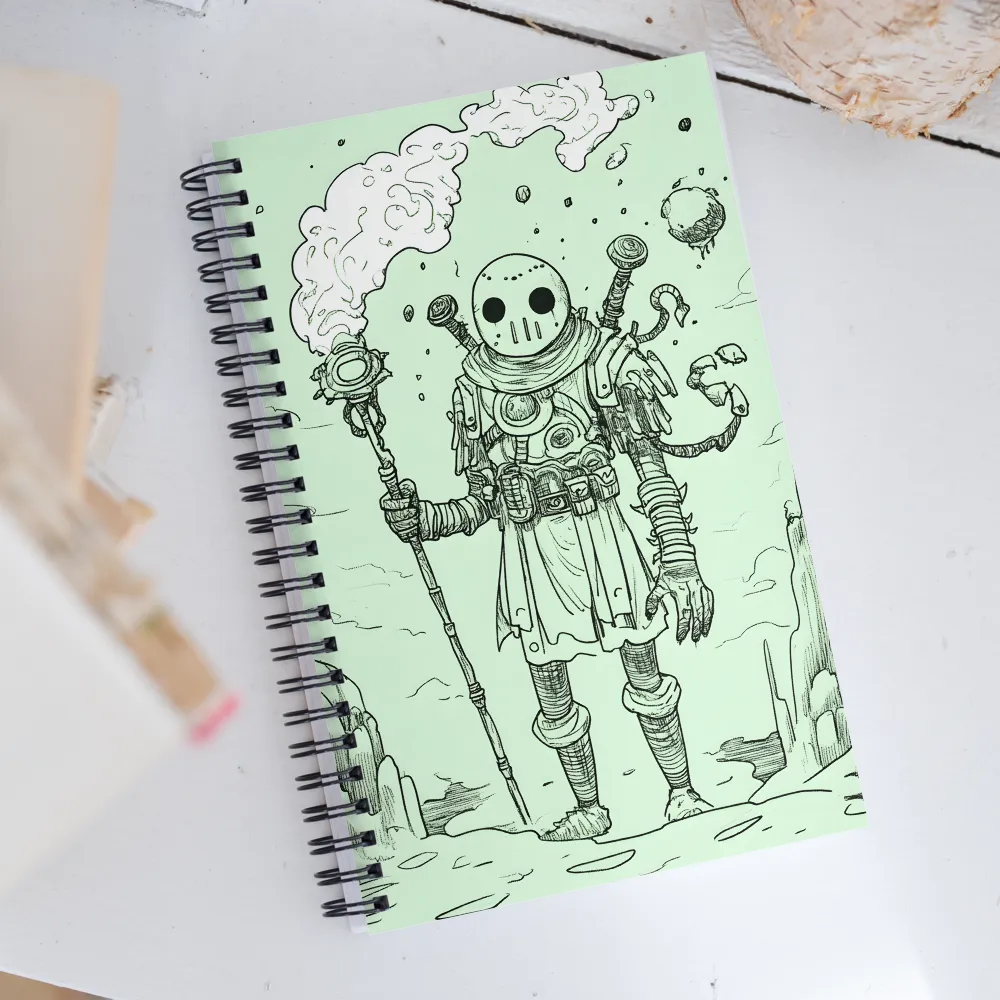 The Enigmatic Wanderer | Spiral Notebook