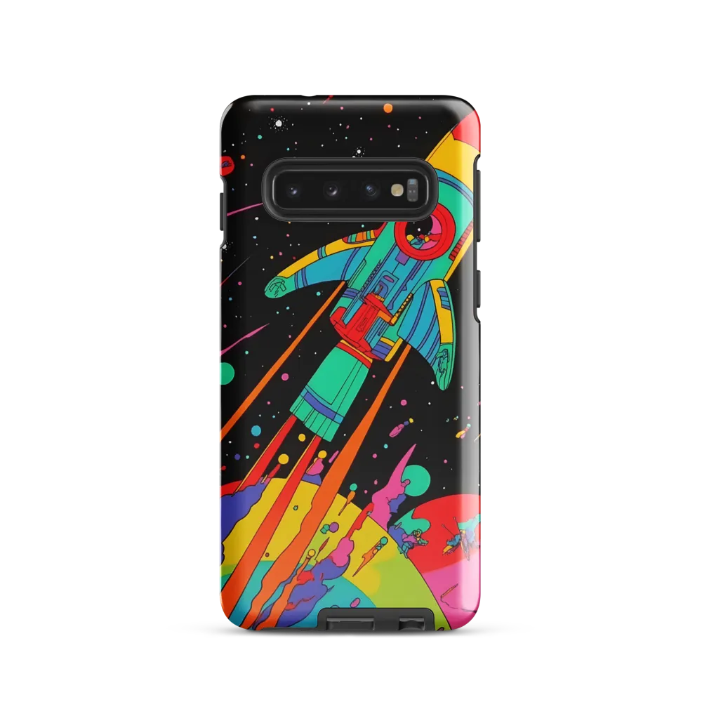 Cosmic Voyage: The Neon Lift-Off