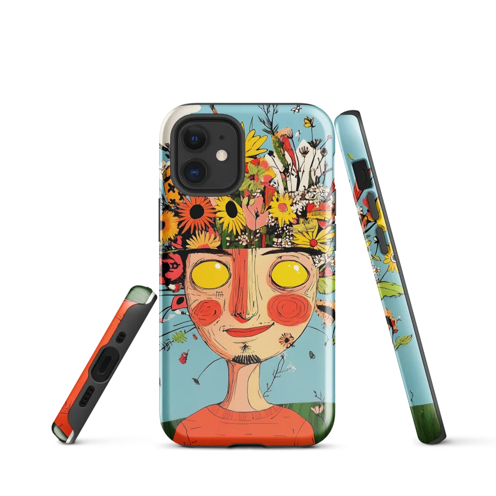 Whimsical Bloom | Phone Case |  12 mini | Tough Case | Glossy