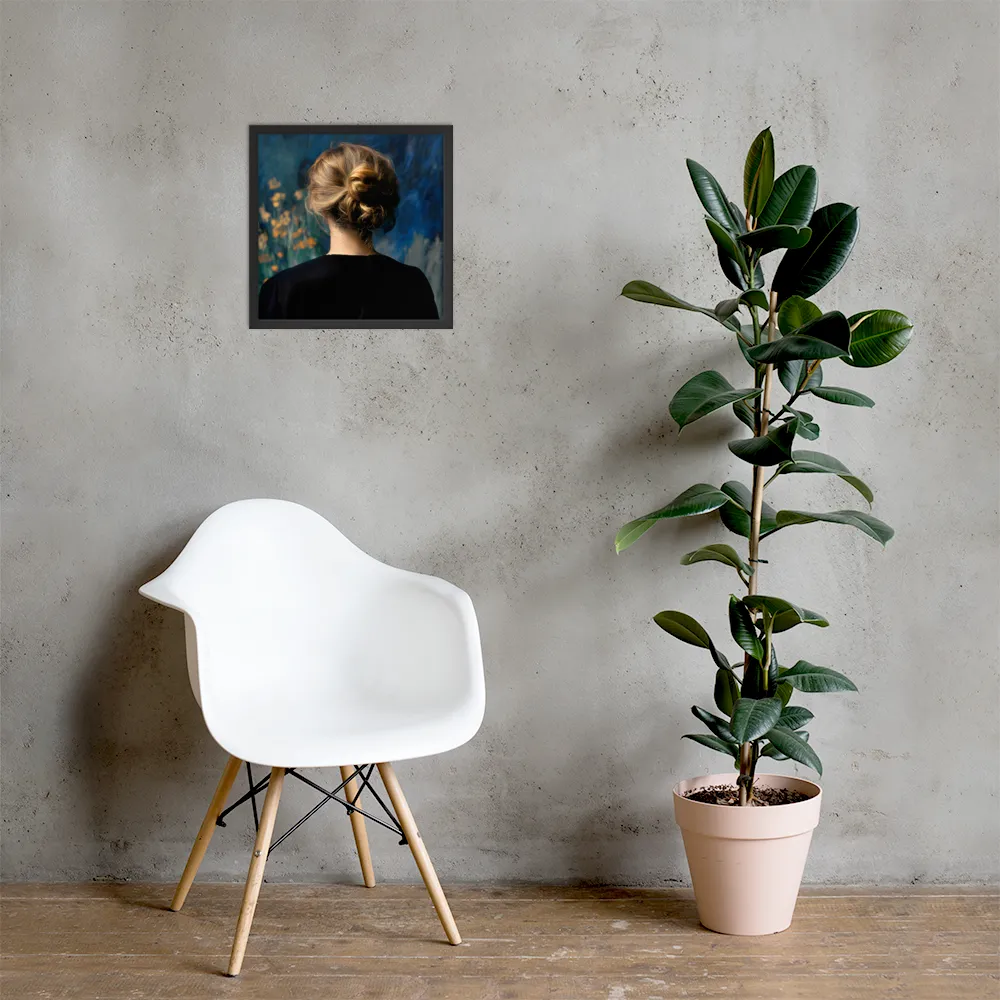 Whispers of Tranquility | Poster with Black Frame | 16″×16″