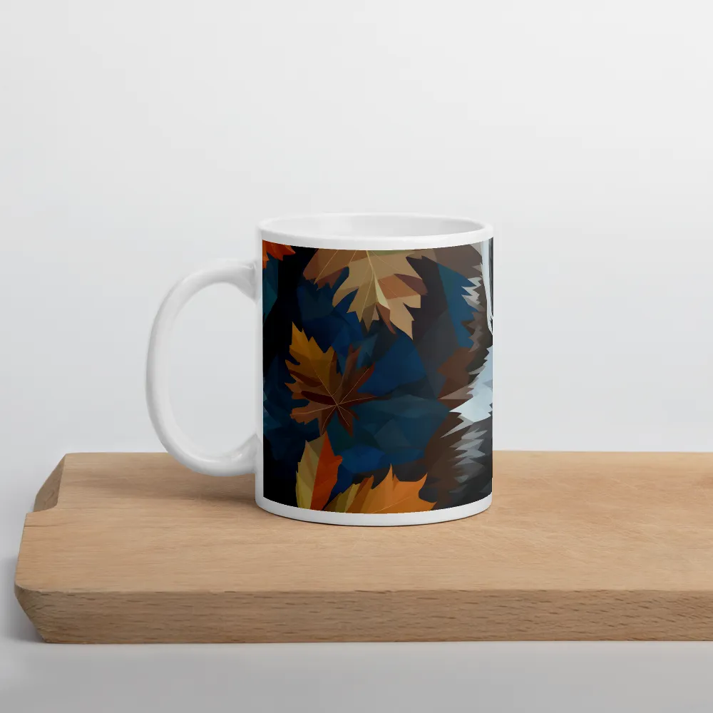 Whispers of Autumn: The Raccoon's Gaze | Mugs | Multiple Sizes & Colors