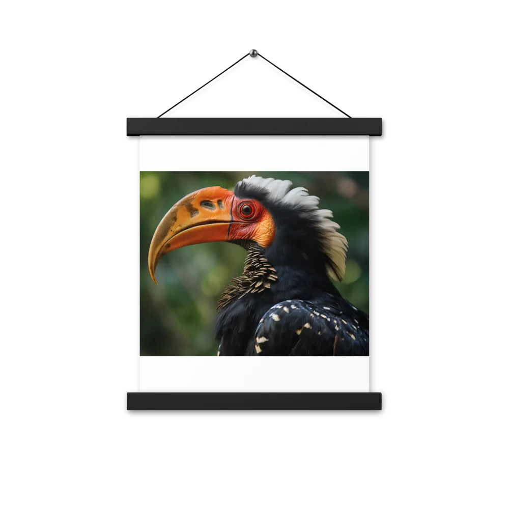 Majesty of the Hornbill | Poster With Black Wood Hanger | 11″×14″