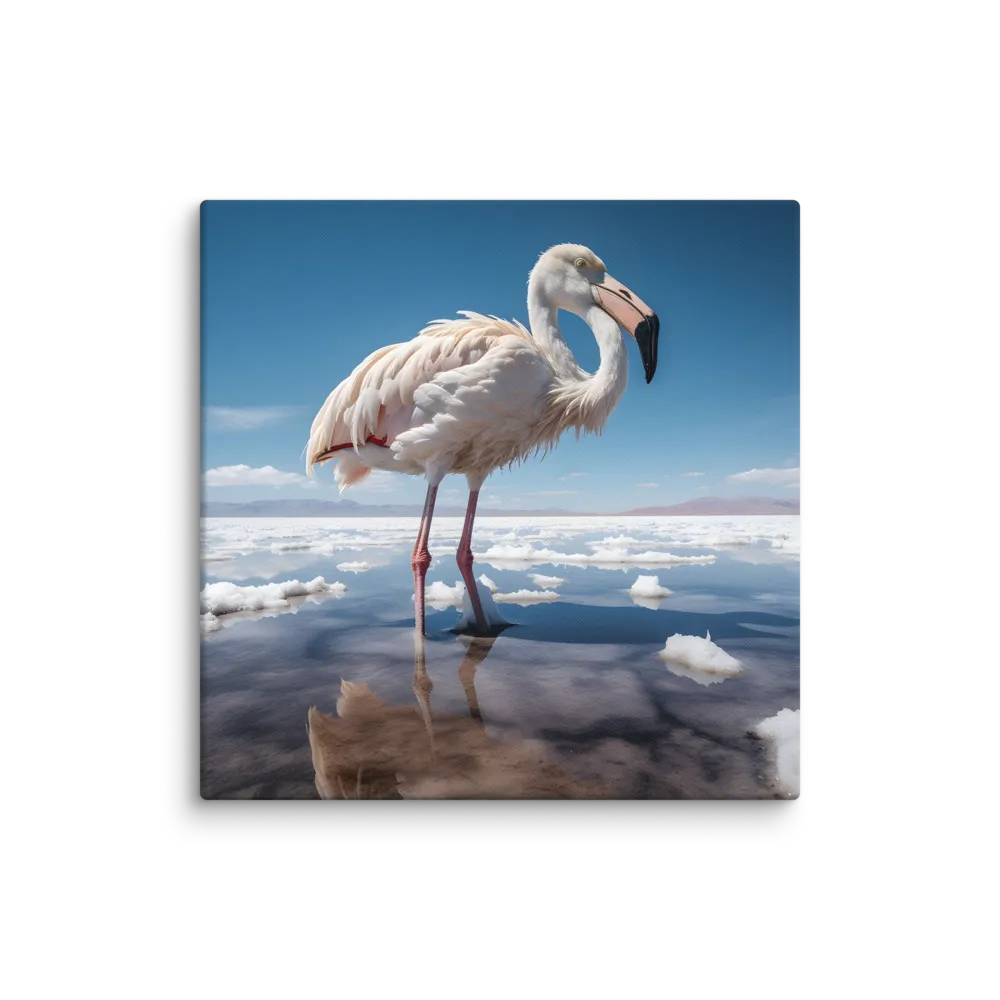 Graceful Solitude of a Flamingo
