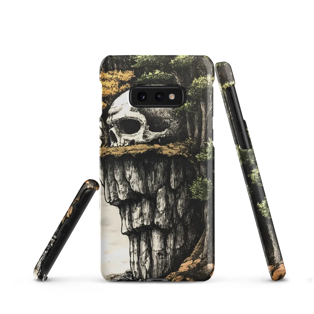 The Whispering Skull: A Surreal Encounter with Nature | Phone Case |  S10e | Snap Case | Matte