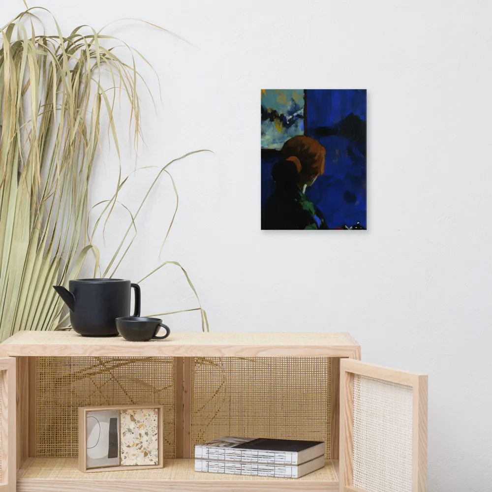 Contemplation Under the Night Sky | Canvas | 12″×16″