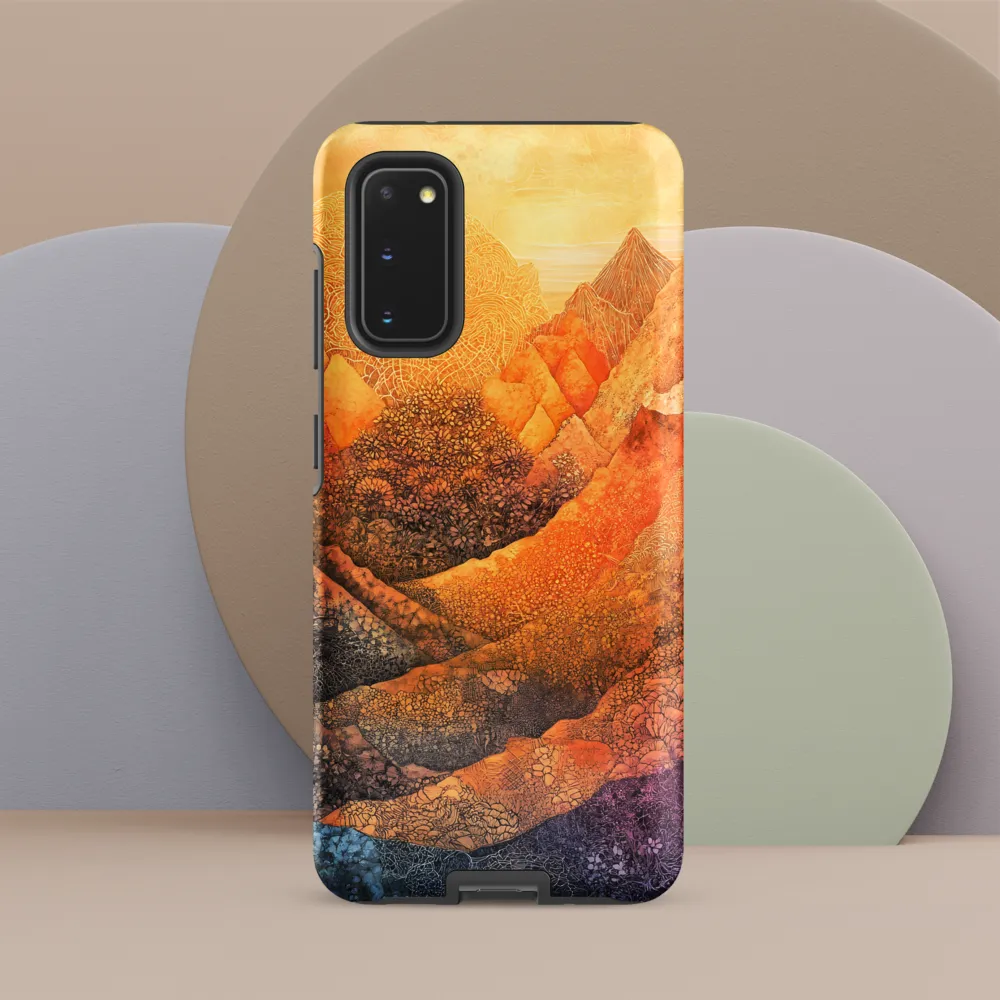 Serene Peaks of Color