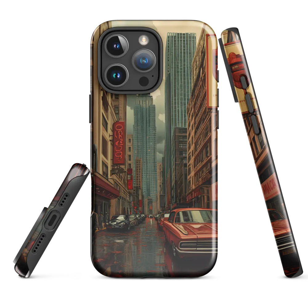 Nostalgic Cityscape: Reflections of a Forgotten Era | Phone Case |  16 Pro Max | Tough Case | Glossy