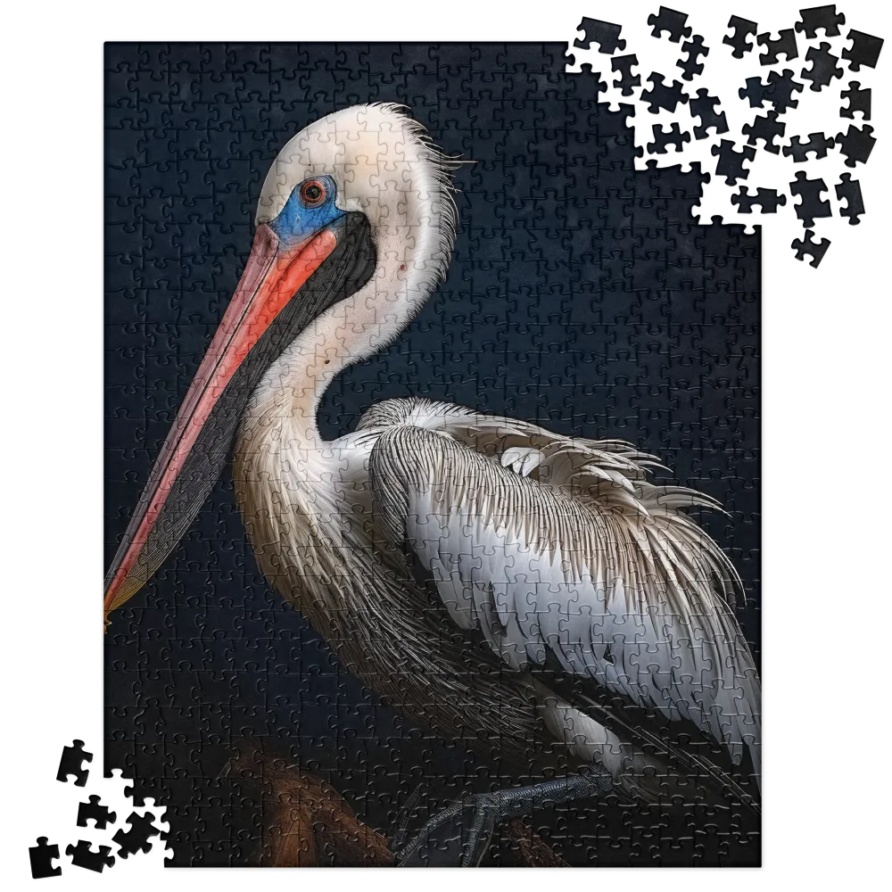 Majestic Pelican Portrait | Jigsaw Puzzle | 520 pieces