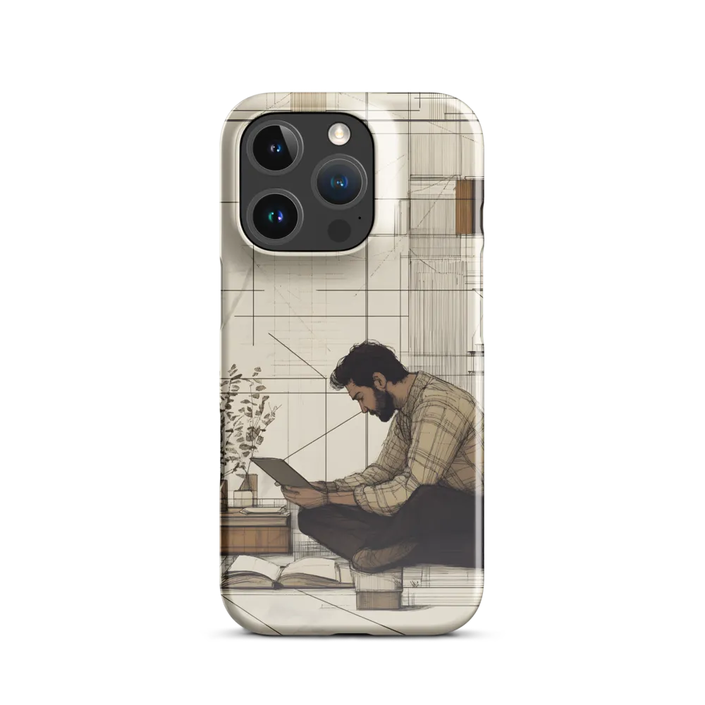 Quiet Reflections in Line | Phone Case |  16 Pro | Snap Case | Glossy
