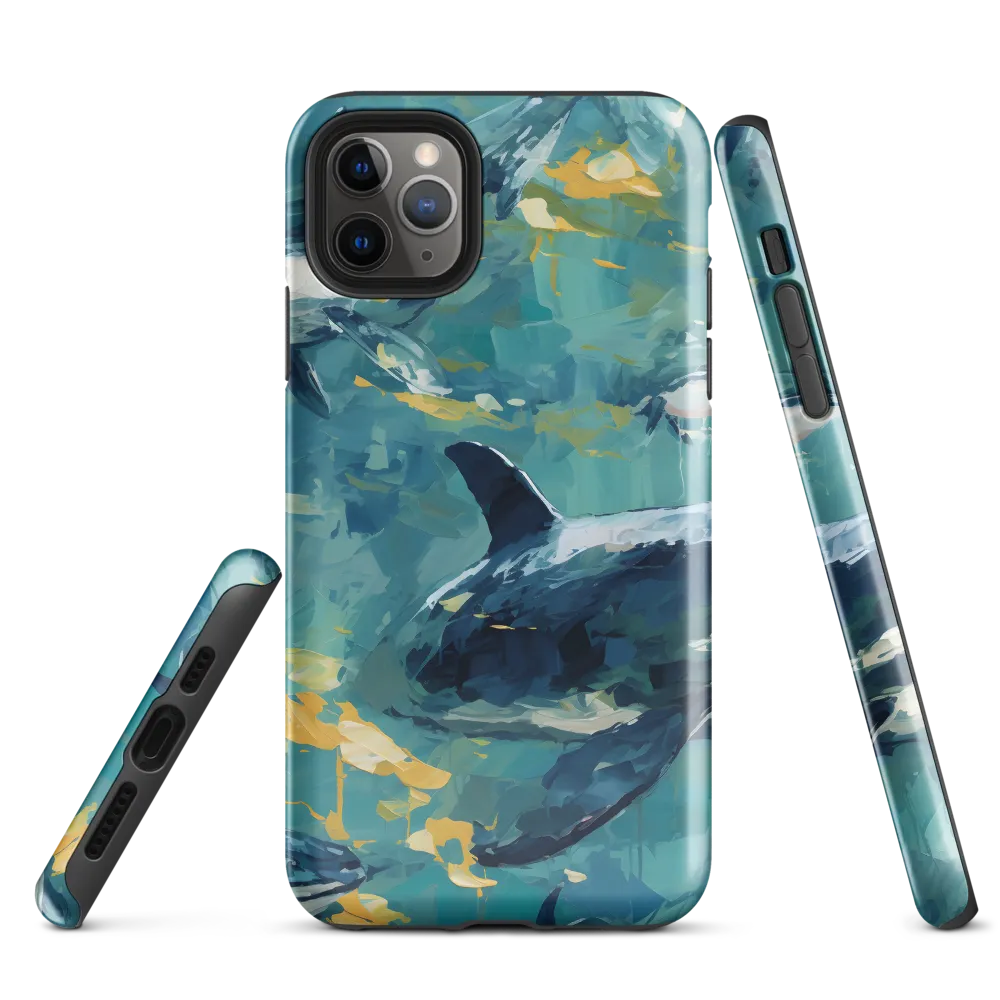 Beneath the Waves: A Symphony of Whales | Phone Case |  11 Pro Max | Tough Case | Glossy