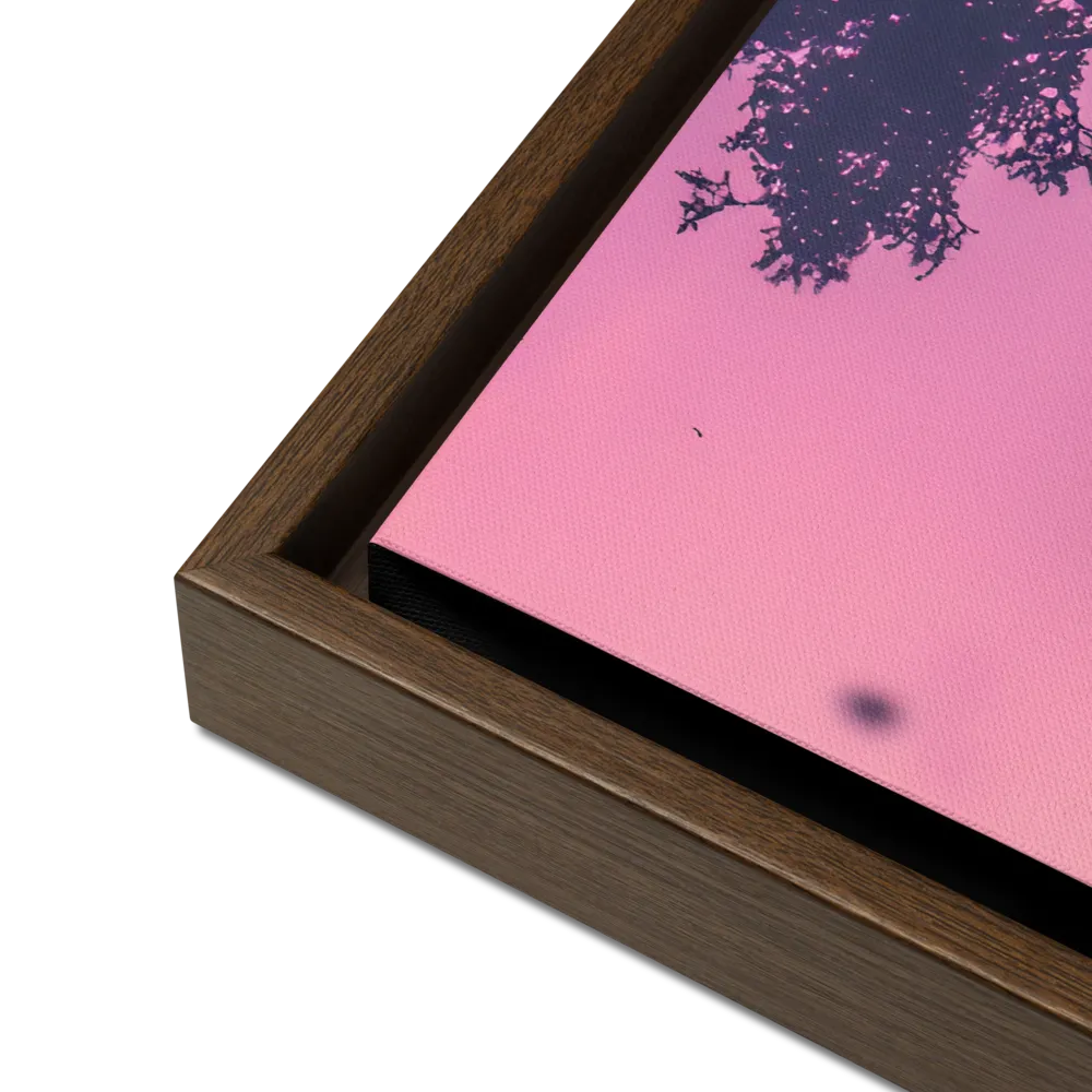 Solitude on the Edge | Canvas with Brown Frame | 16″×20″
