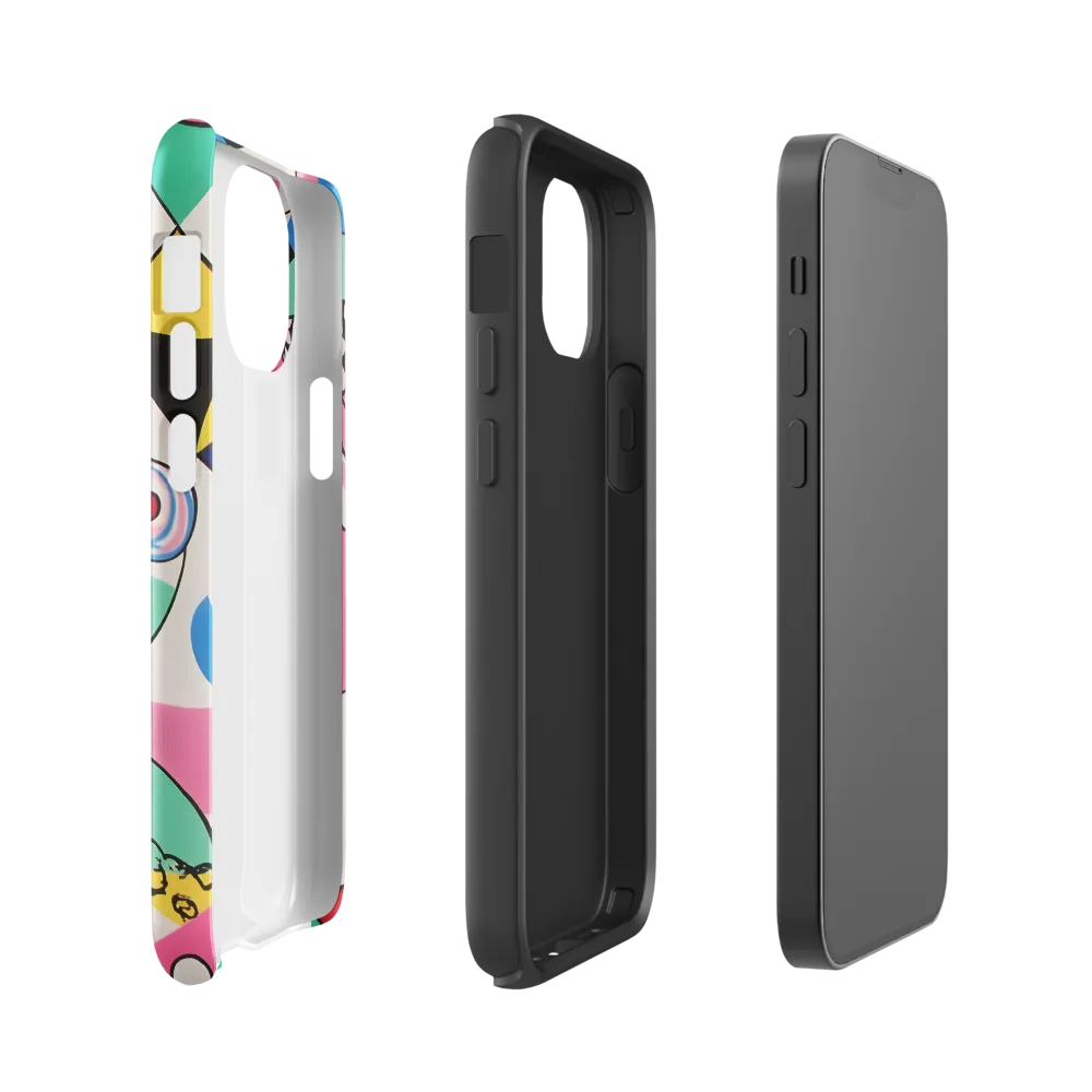 Dynamic Interplay of Shapes | Phone Case |  13 mini | Tough Case | Glossy