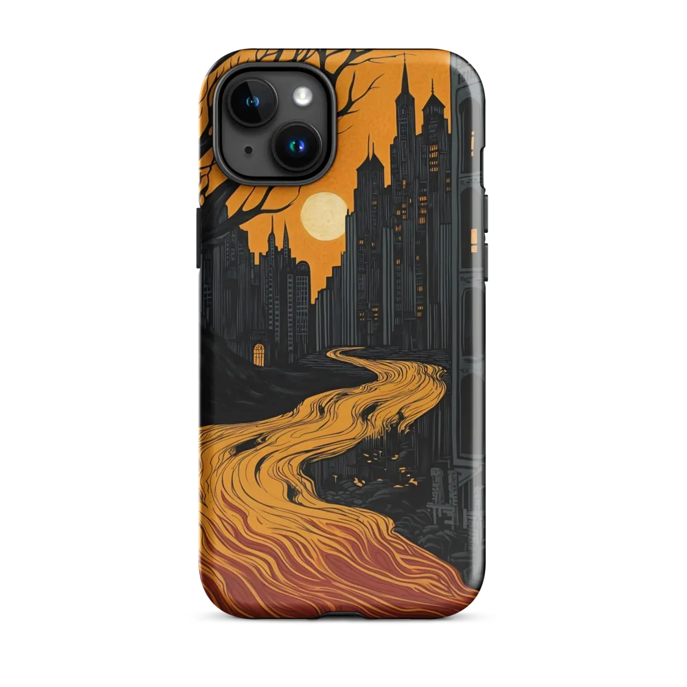 Eerie Cityscape: A Haunting Reflection