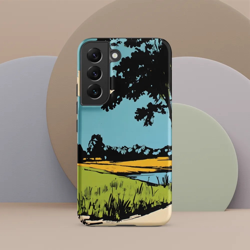Vibrant Landscape in Pop Art Style